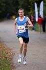 Peter Newton (Morpeth Harriers) finishing 16th in the mens ERRA National Road Relays.
